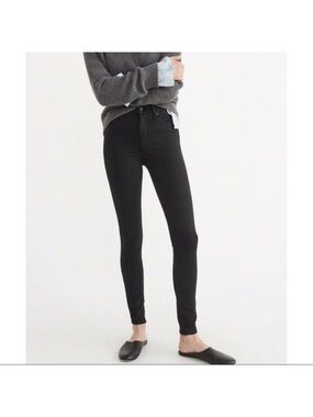 NWOT Abercrombie & Fitch Simone High-Rise Super Skinny Black Jeans Size 27